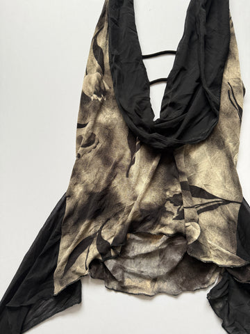 fairy cowl neck halter🖤