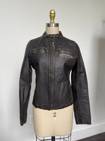 guess leather jacket