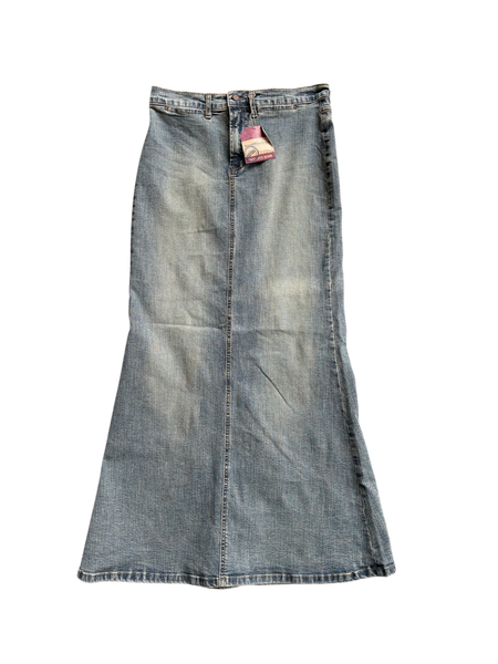 denim maxi skirt