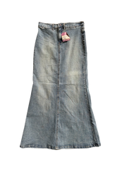 denim maxi skirt