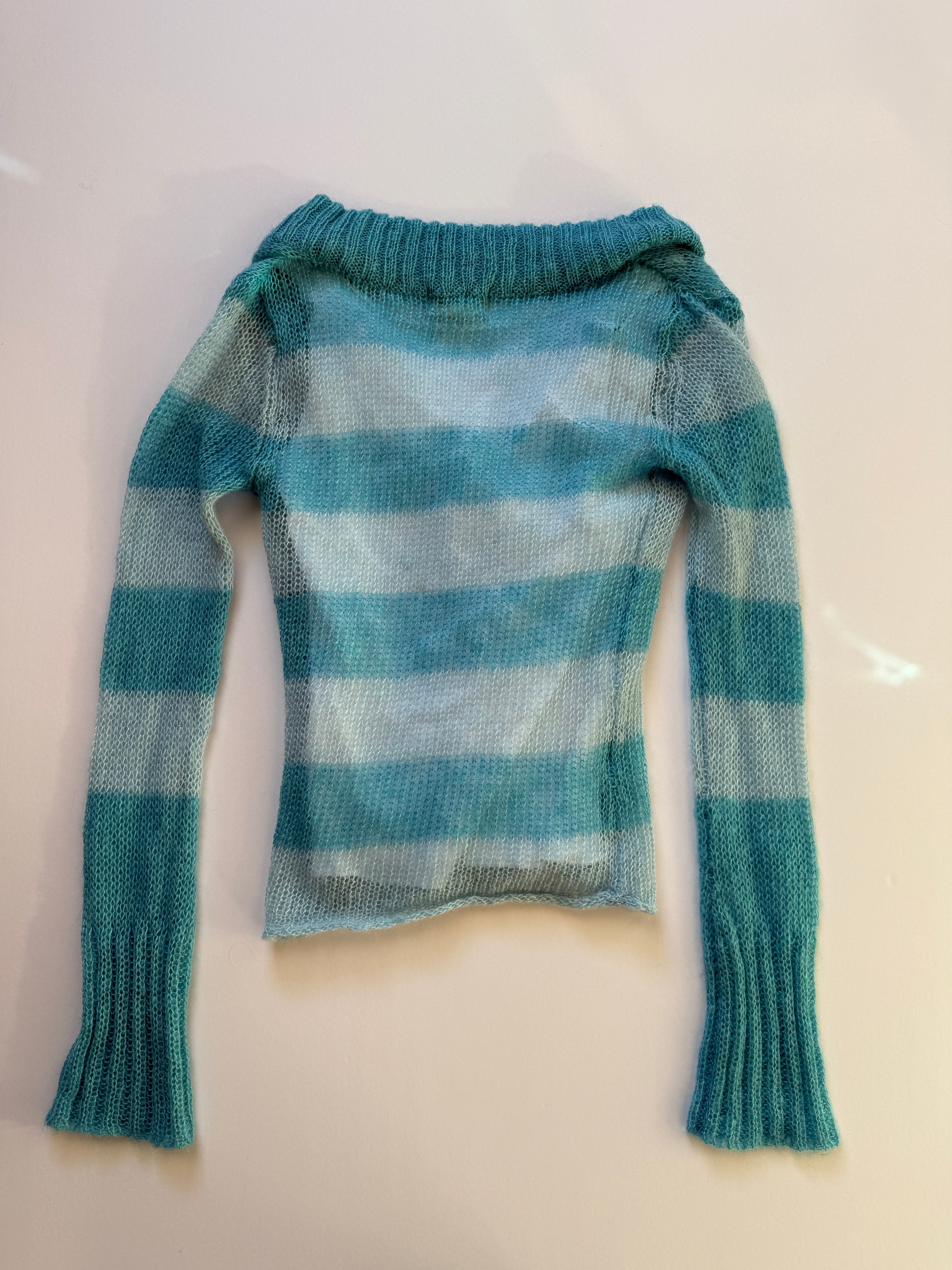 striped mohair sweater🩵