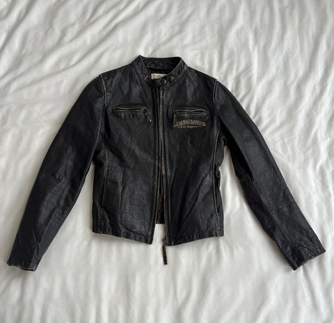 guess leather jacket