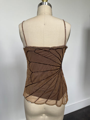 butterfly sequin top