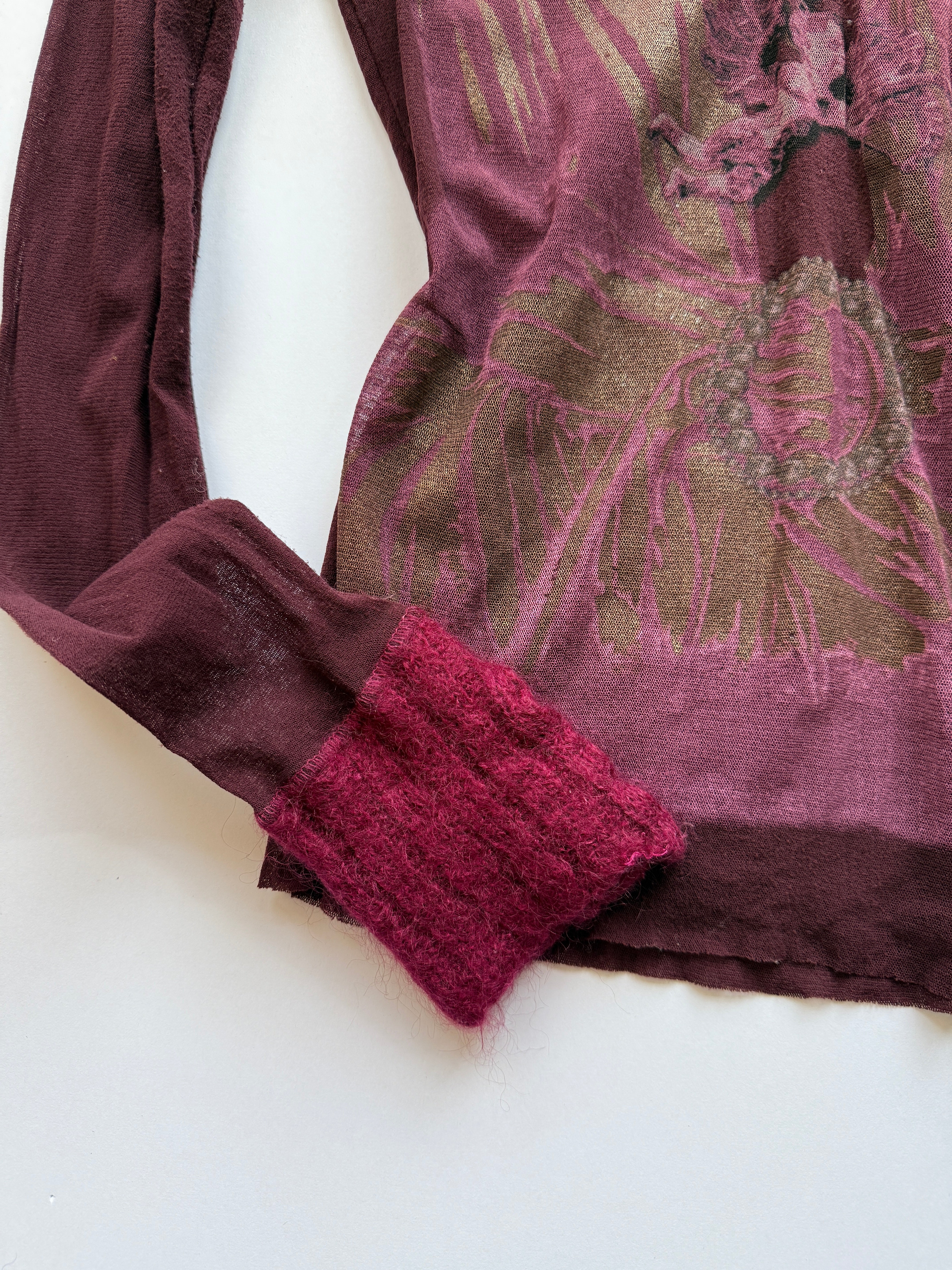 euro graphic mesh top