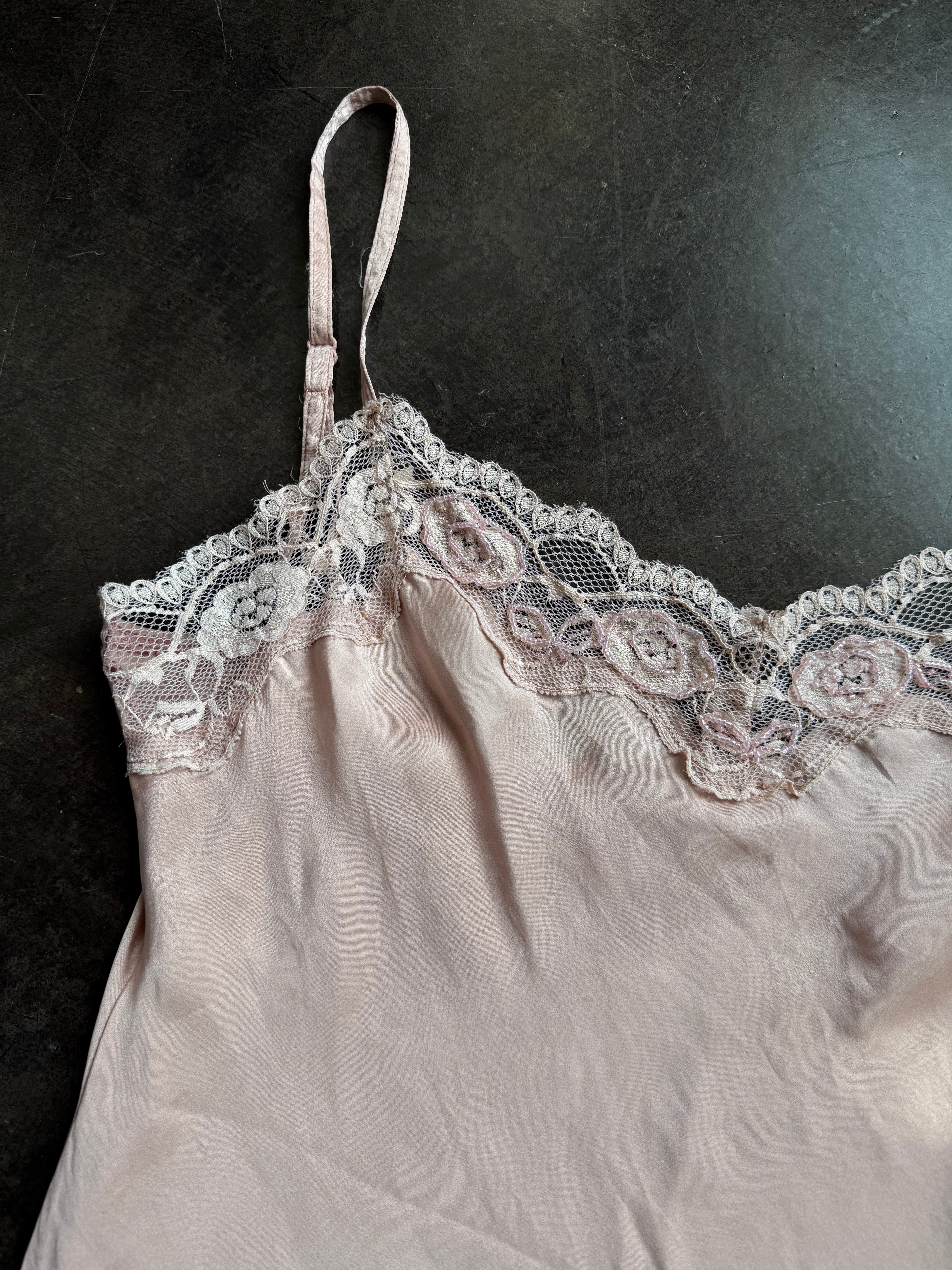 pink beaded cami