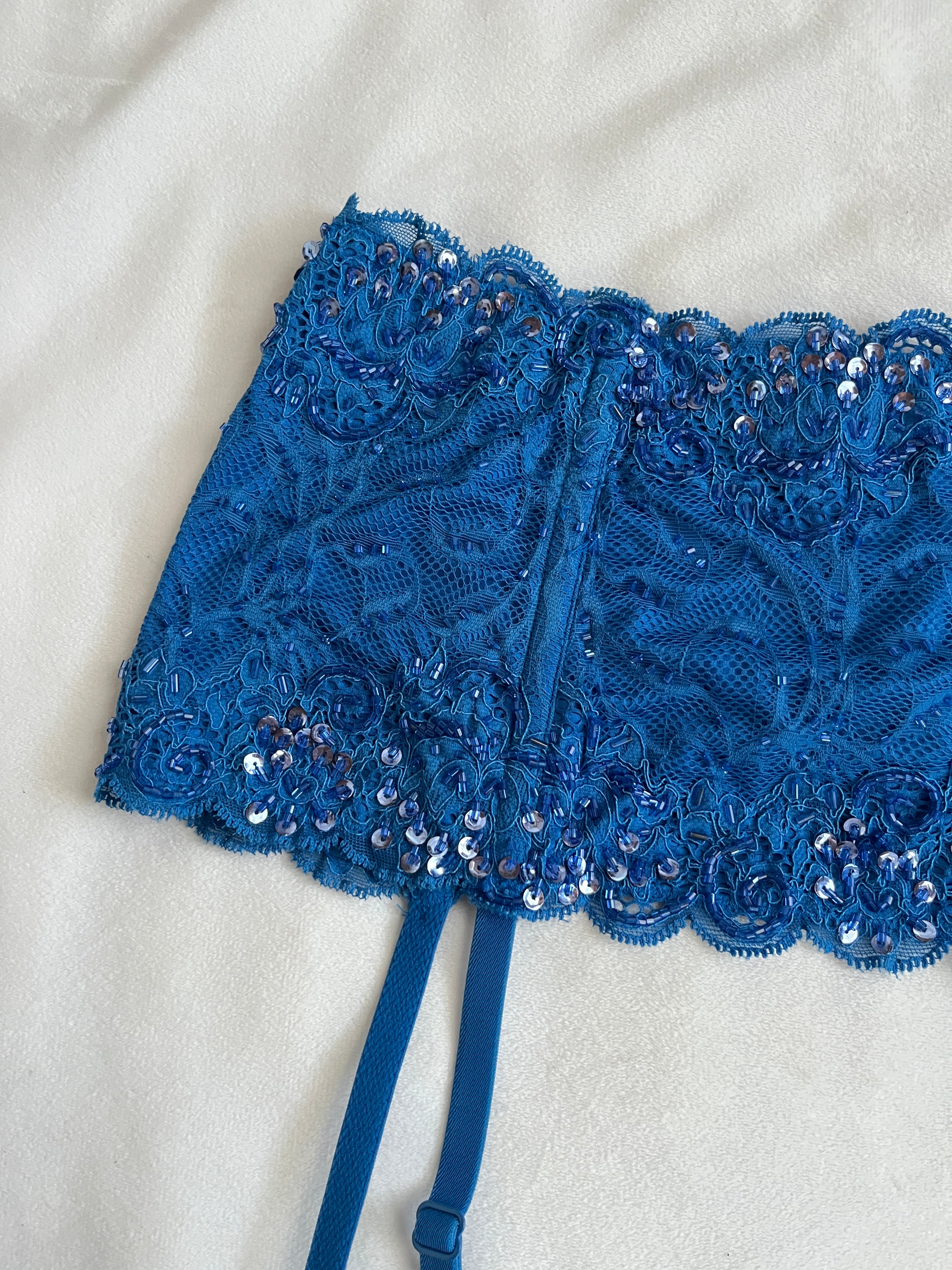 beaded lace garter belt🦋
