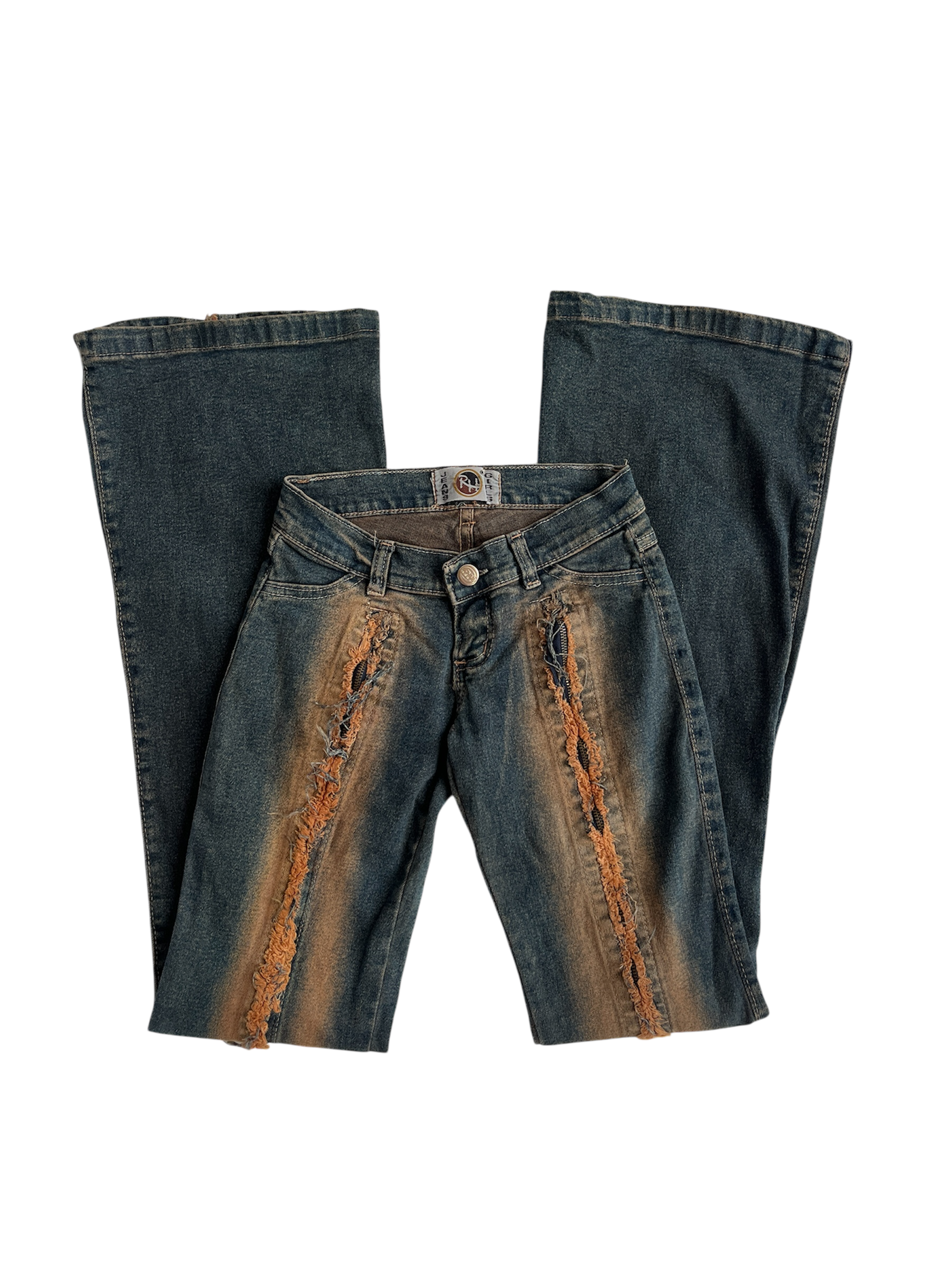 acid wash zipper pants