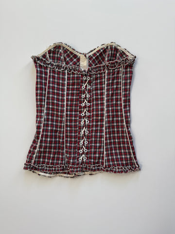 plaid corset❄️