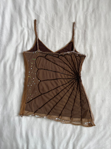 butterfly sequin top