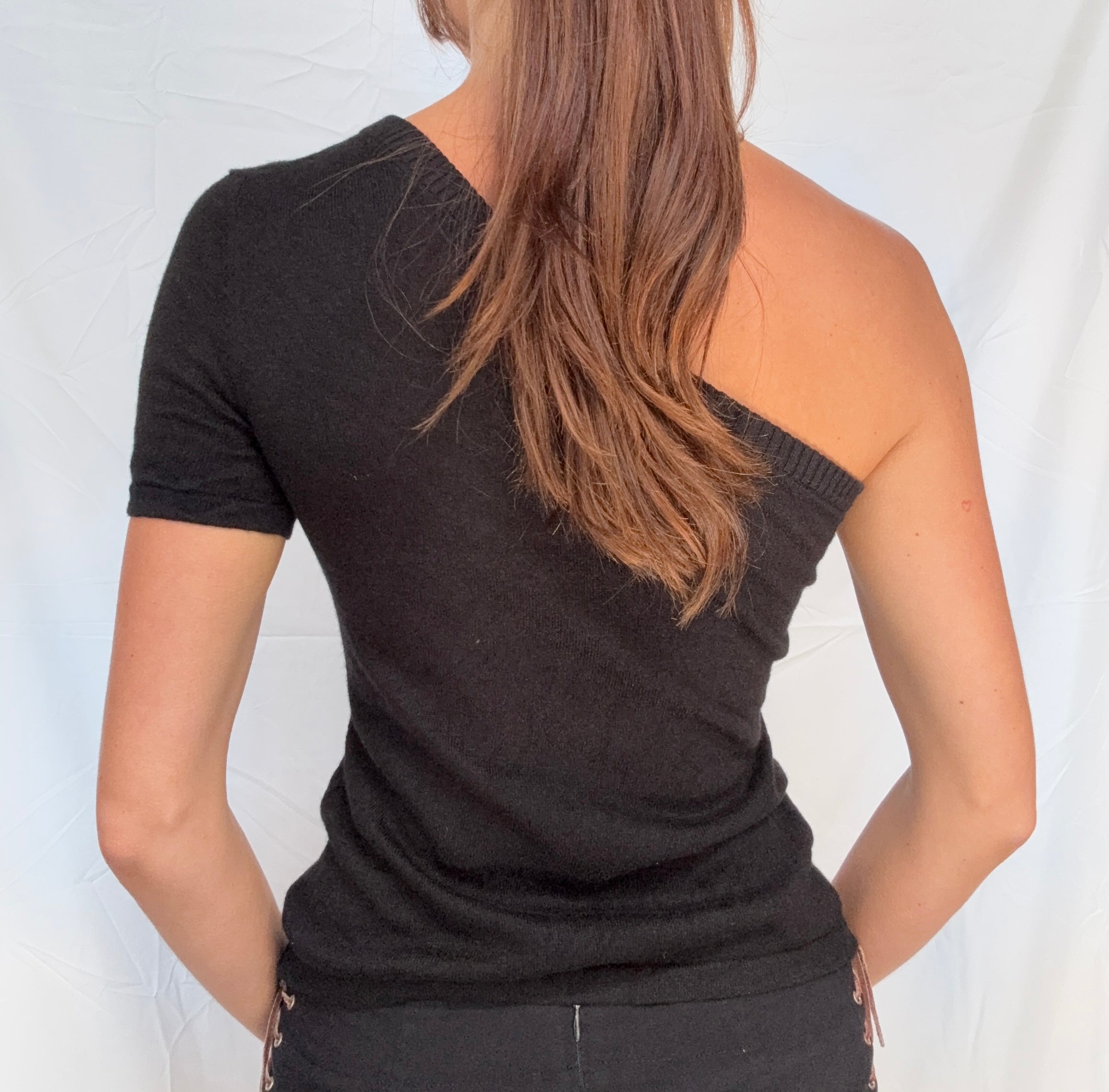one shoulder sweater