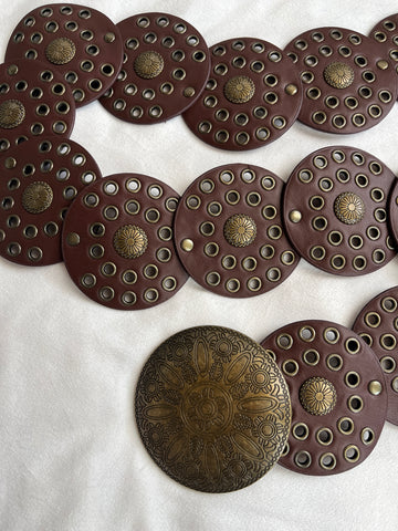 brown medallion belt 🤎