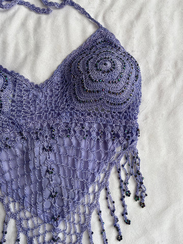 purple crochet halter💜