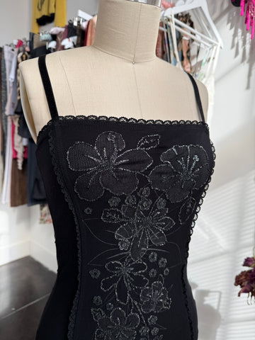 black floral cami🖤