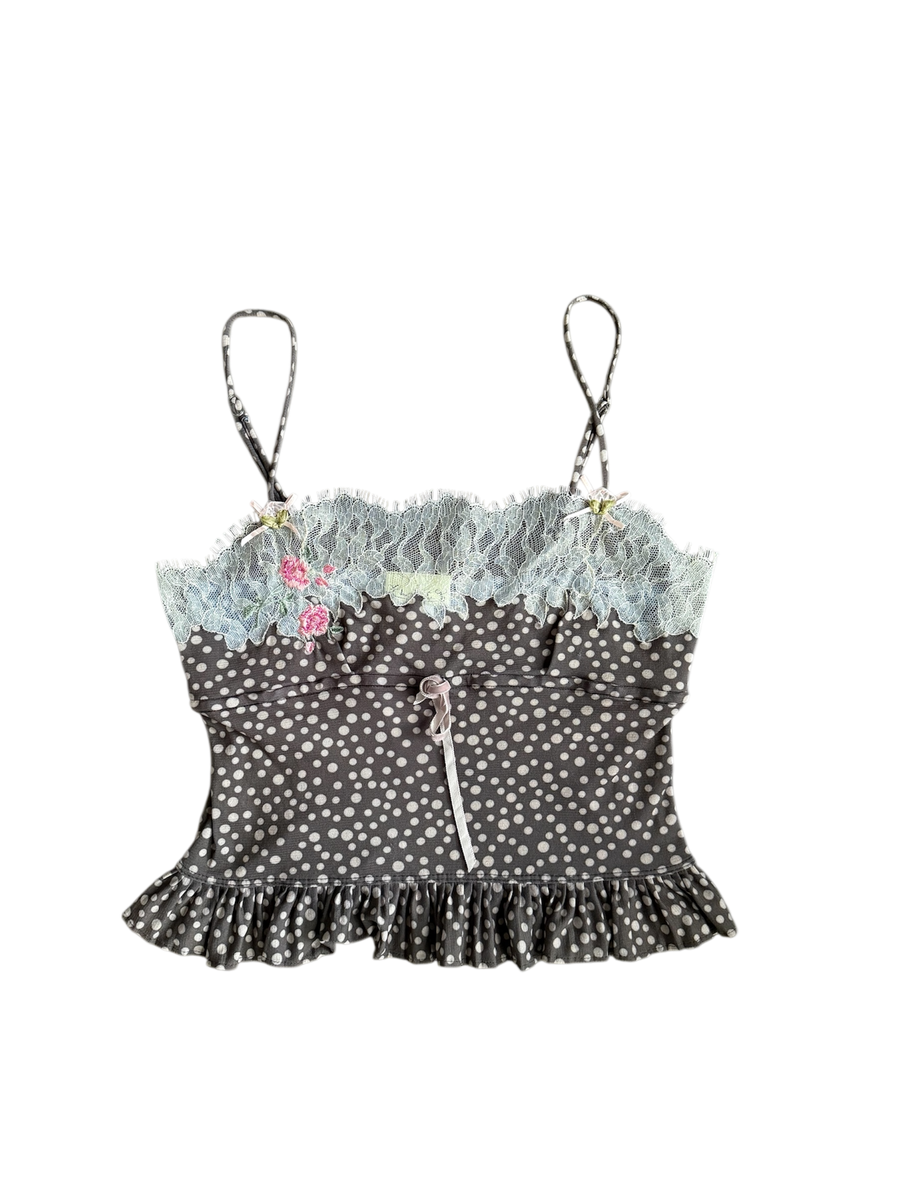 euro polka dot cami