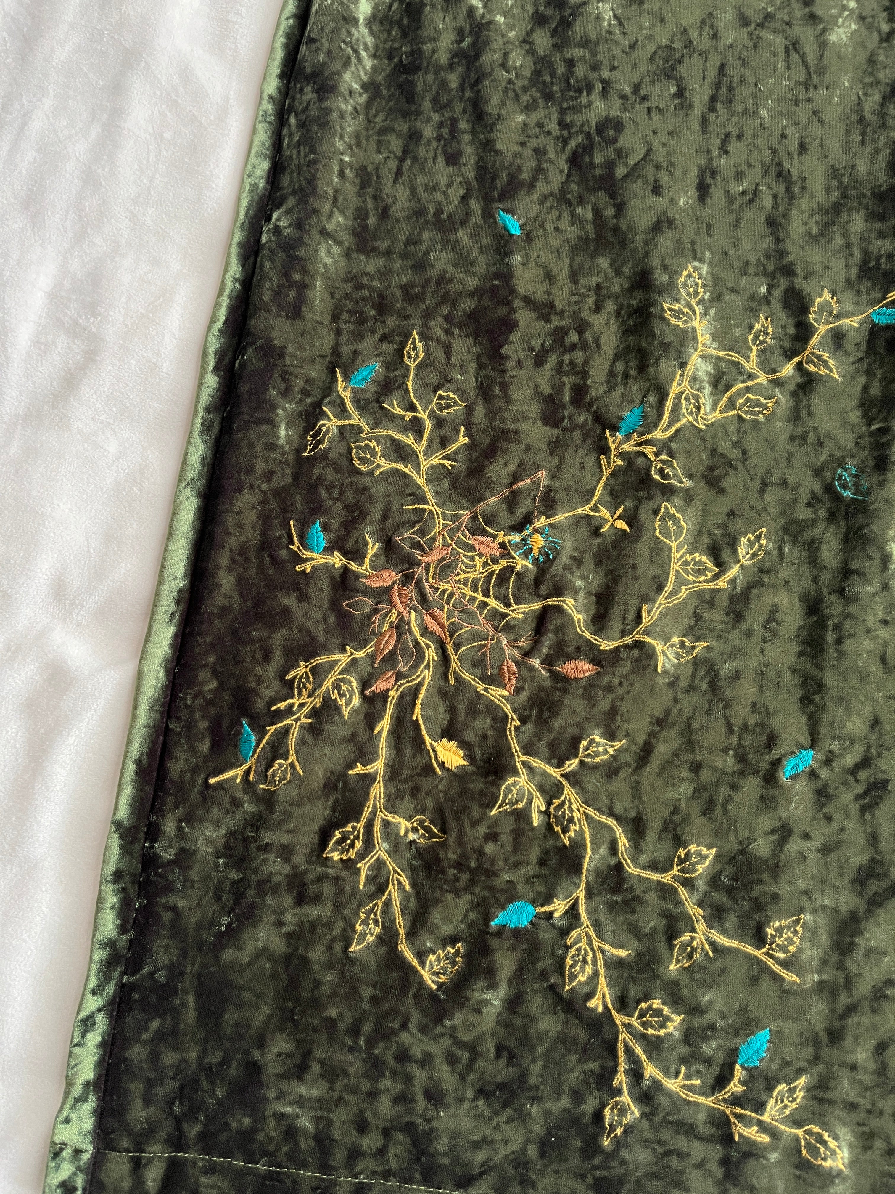 forest velvet midi