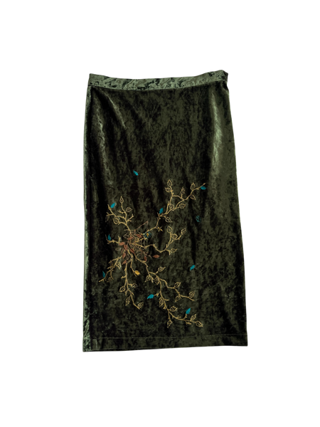 forest velvet midi
