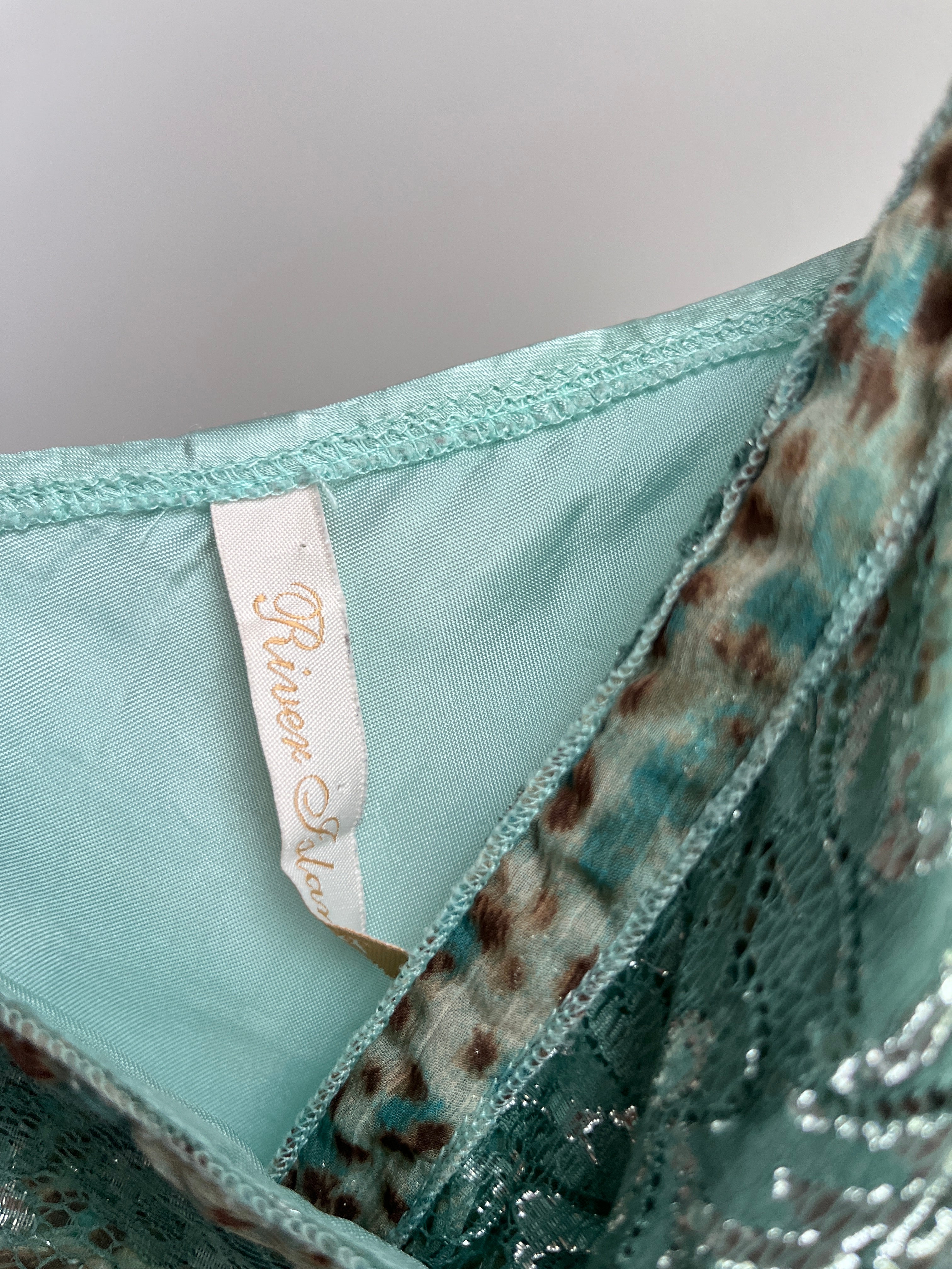teal cheetah cami