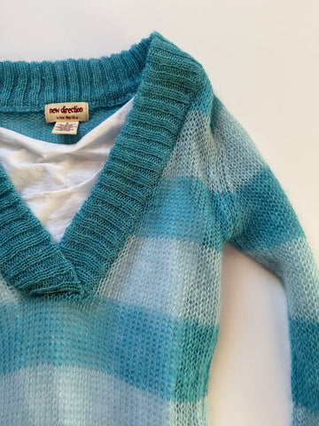 striped mohair sweater🩵