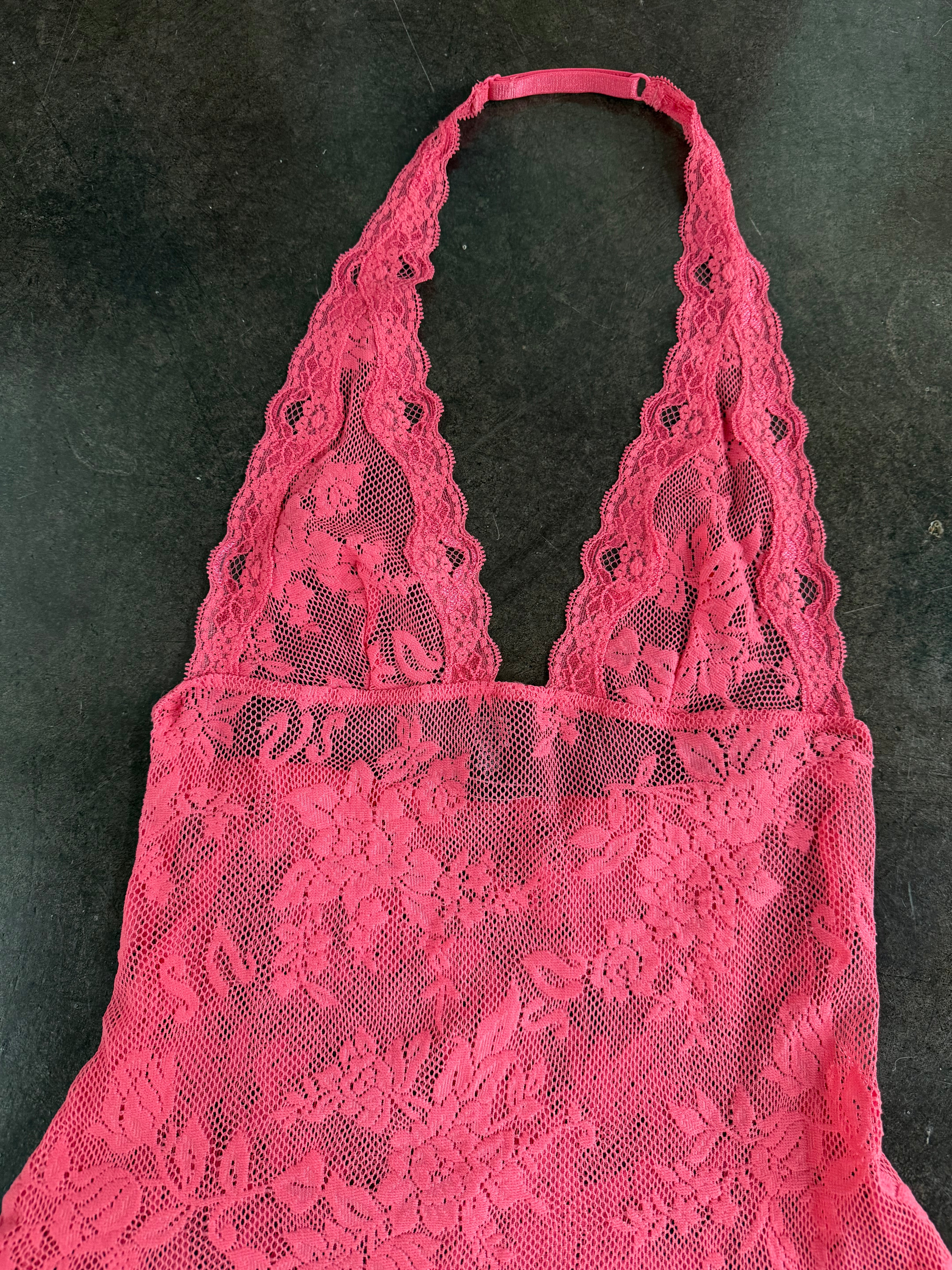 pink lace mini