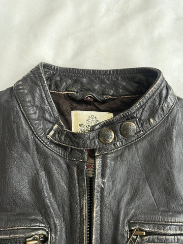 guess leather jacket