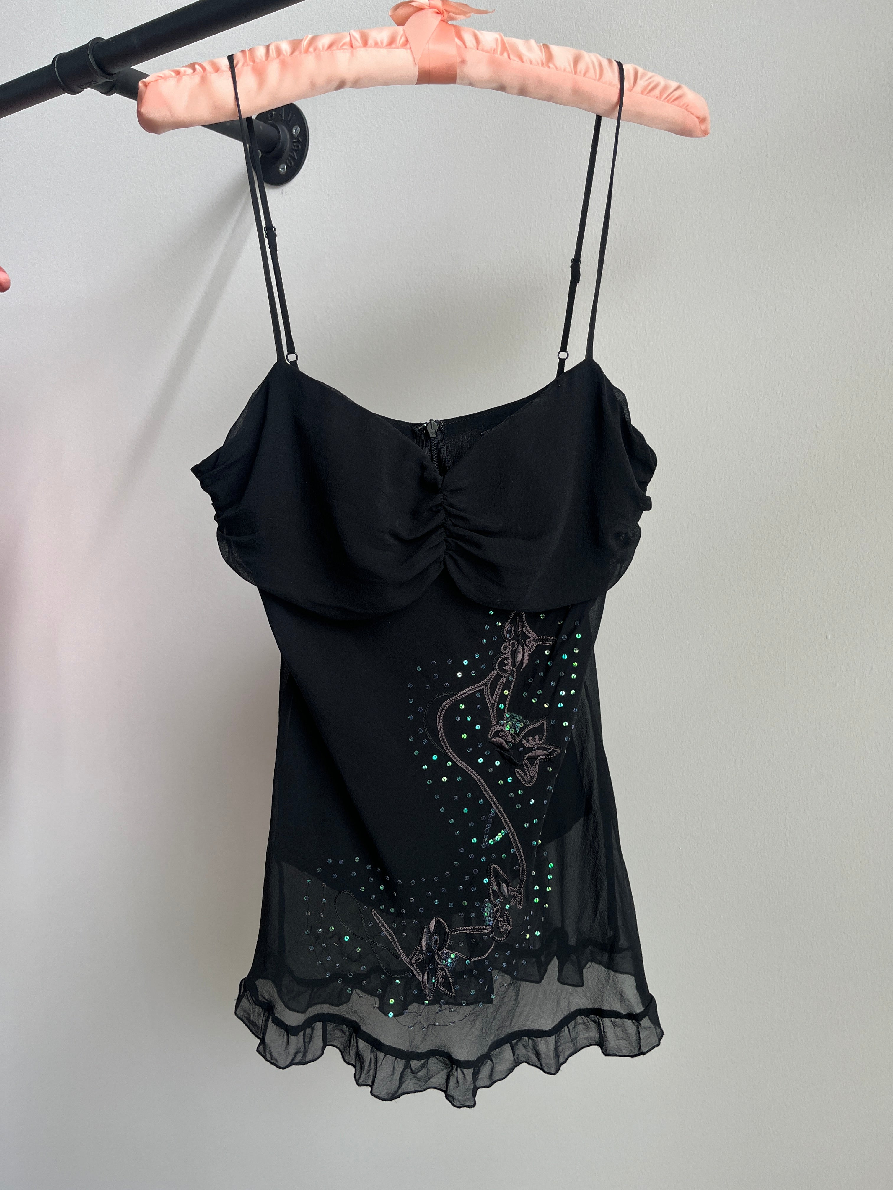 midnight silk cami