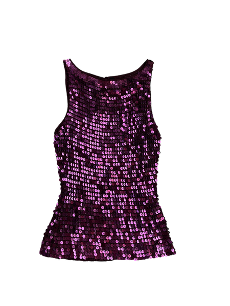 magenta sequin top🍇