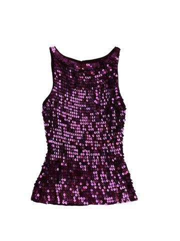 magenta sequin top🍇