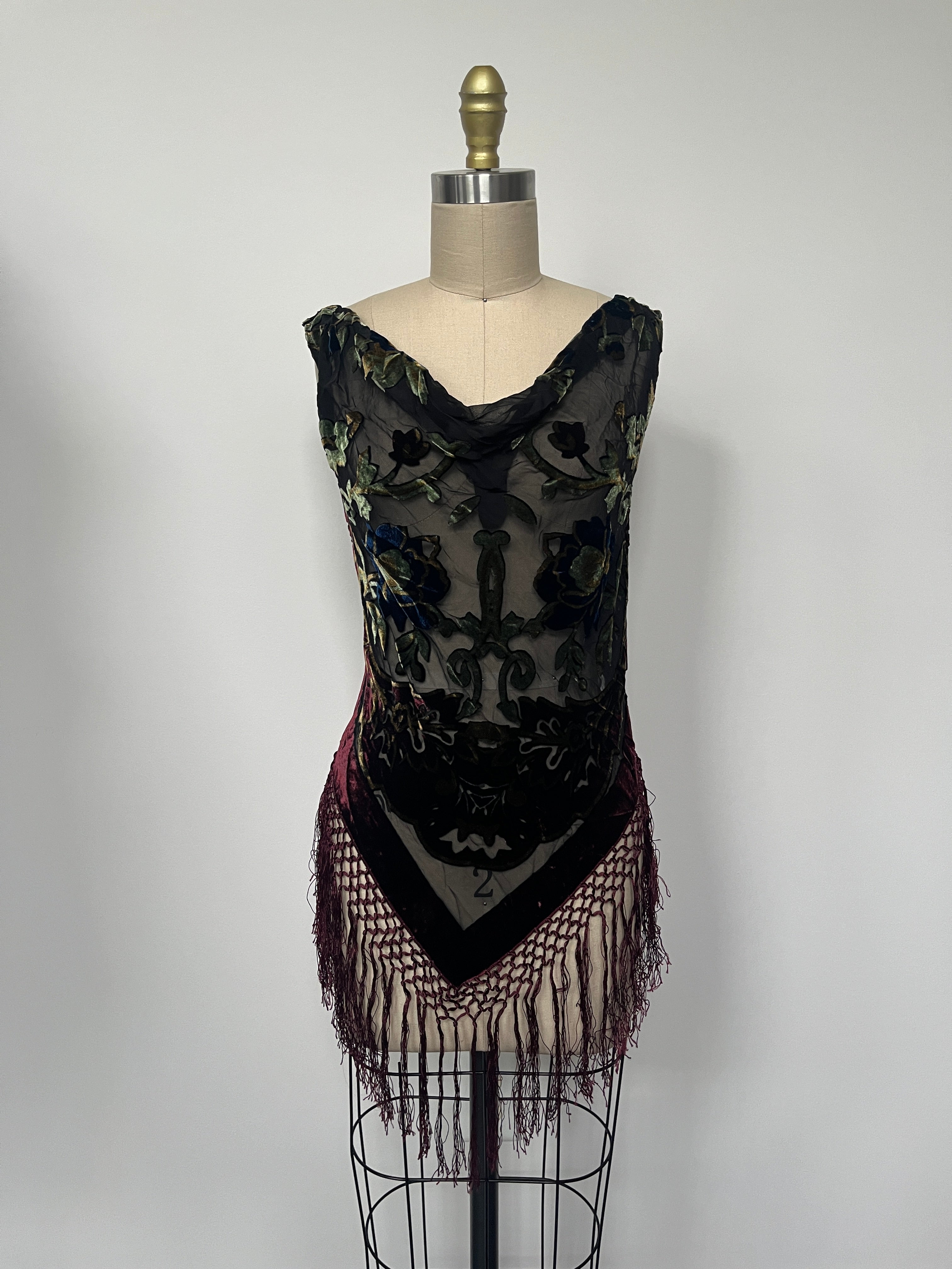 crushed velvet fringe