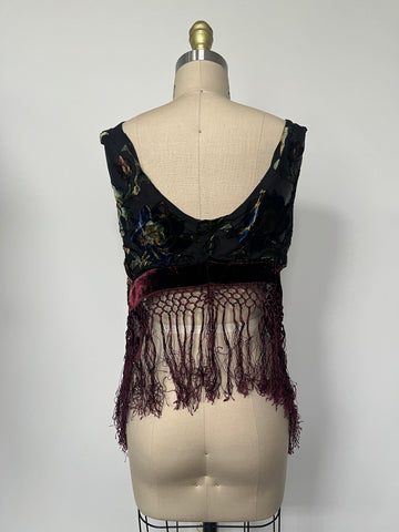 crushed velvet fringe