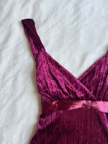 velvet tie back cami🍇