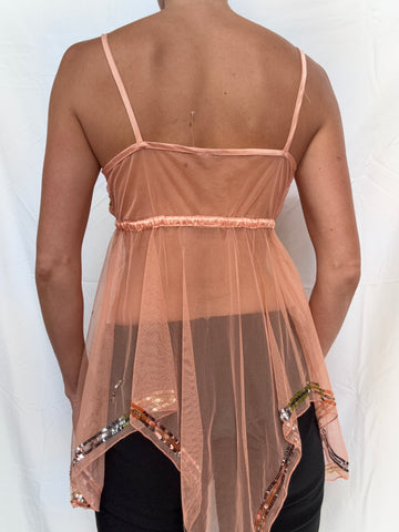 beaded baby doll top