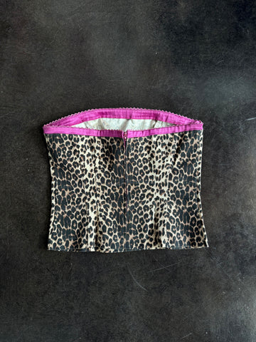 cheetah tube top