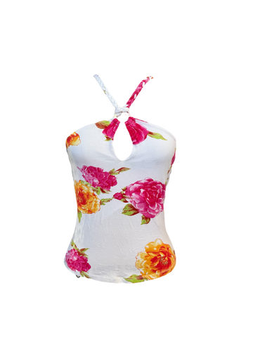 white floral tank🌺