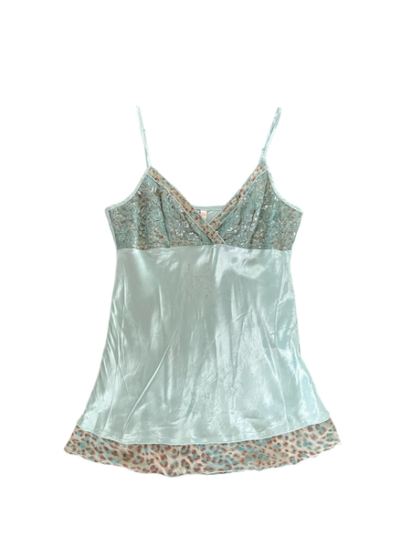 teal cheetah cami