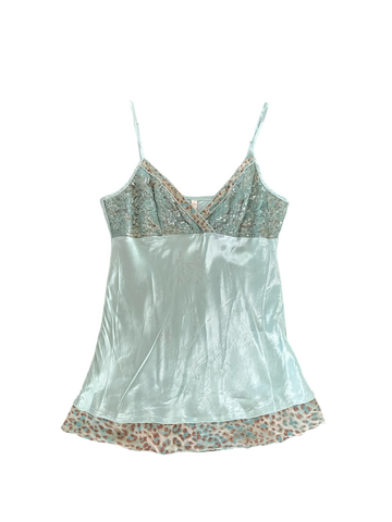teal cheetah cami