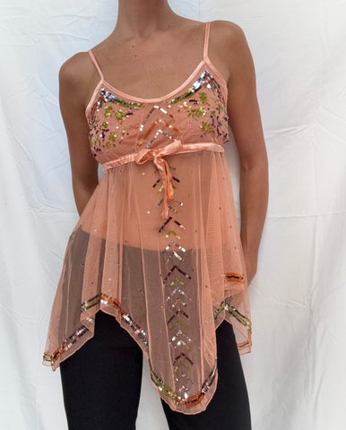 beaded baby doll top