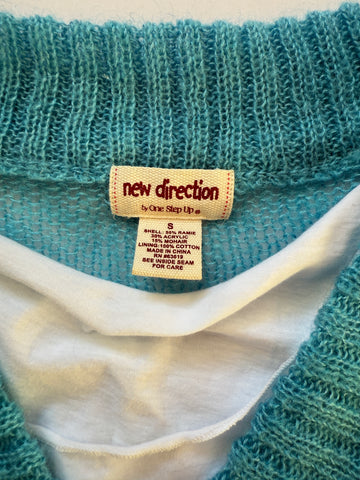 striped mohair sweater🩵