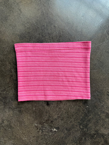 pink striped tube top