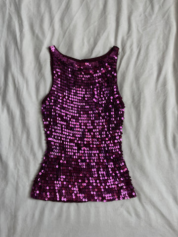 magenta sequin top🍇