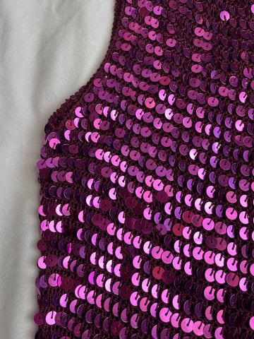 magenta sequin top🍇