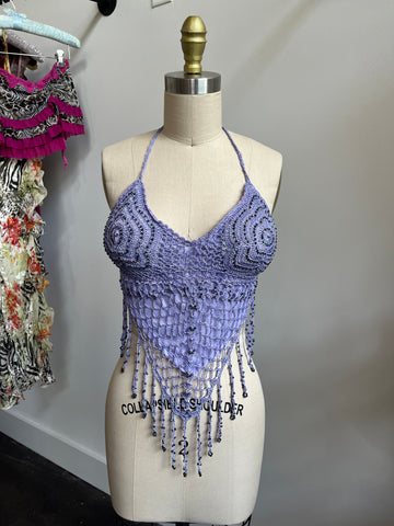 purple crochet halter💜