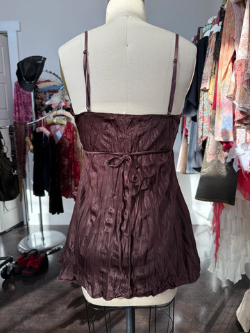 mermaid tie back top