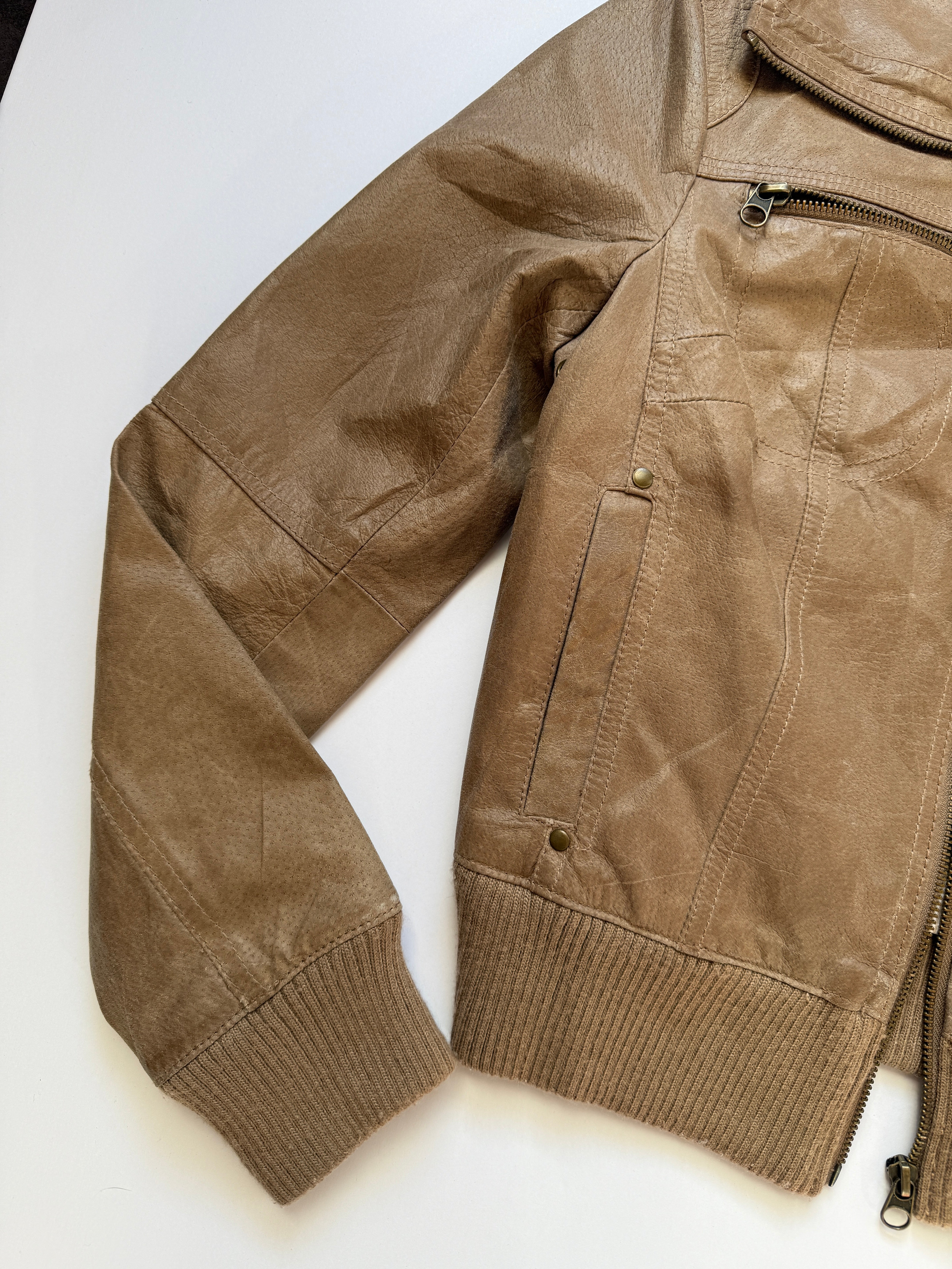 euro leather bomber