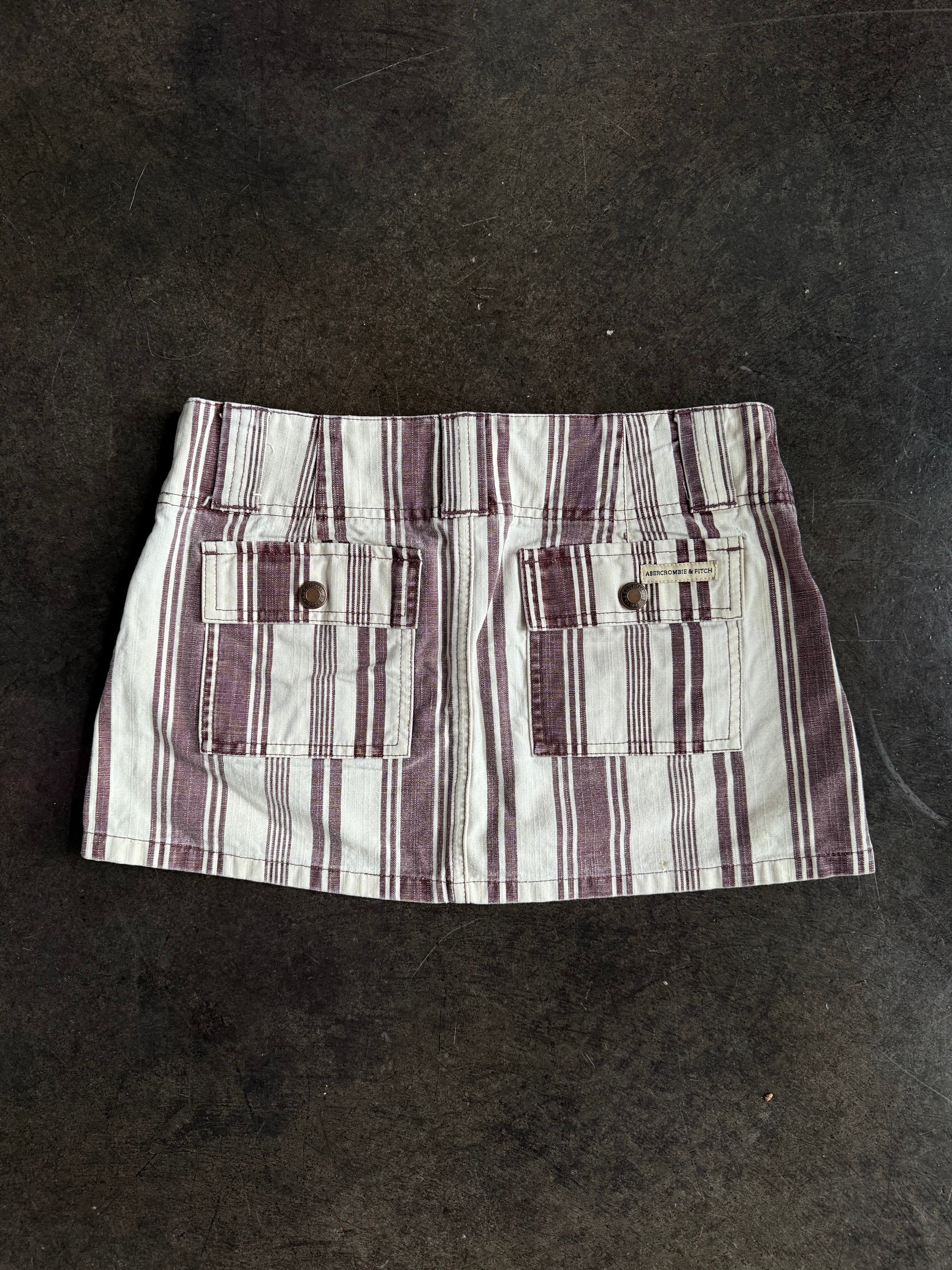 striped Abercrombie skirt