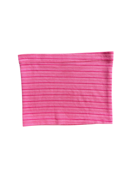 pink striped tube top