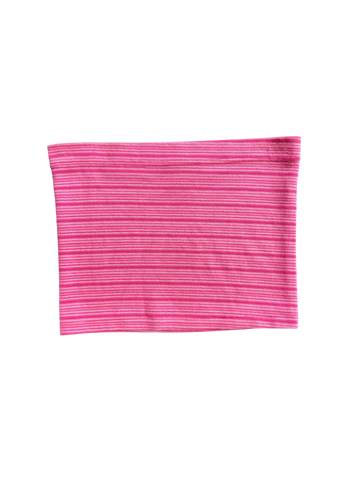 pink striped tube top