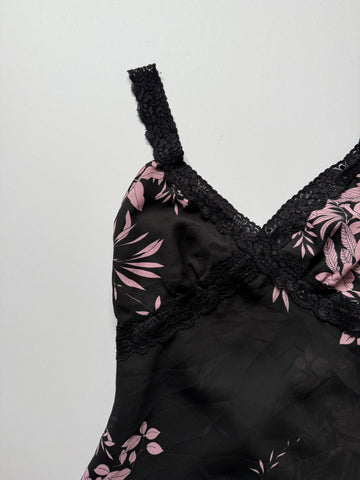 black floral tie back