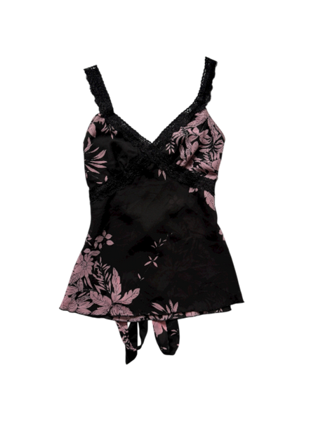 black floral tie back