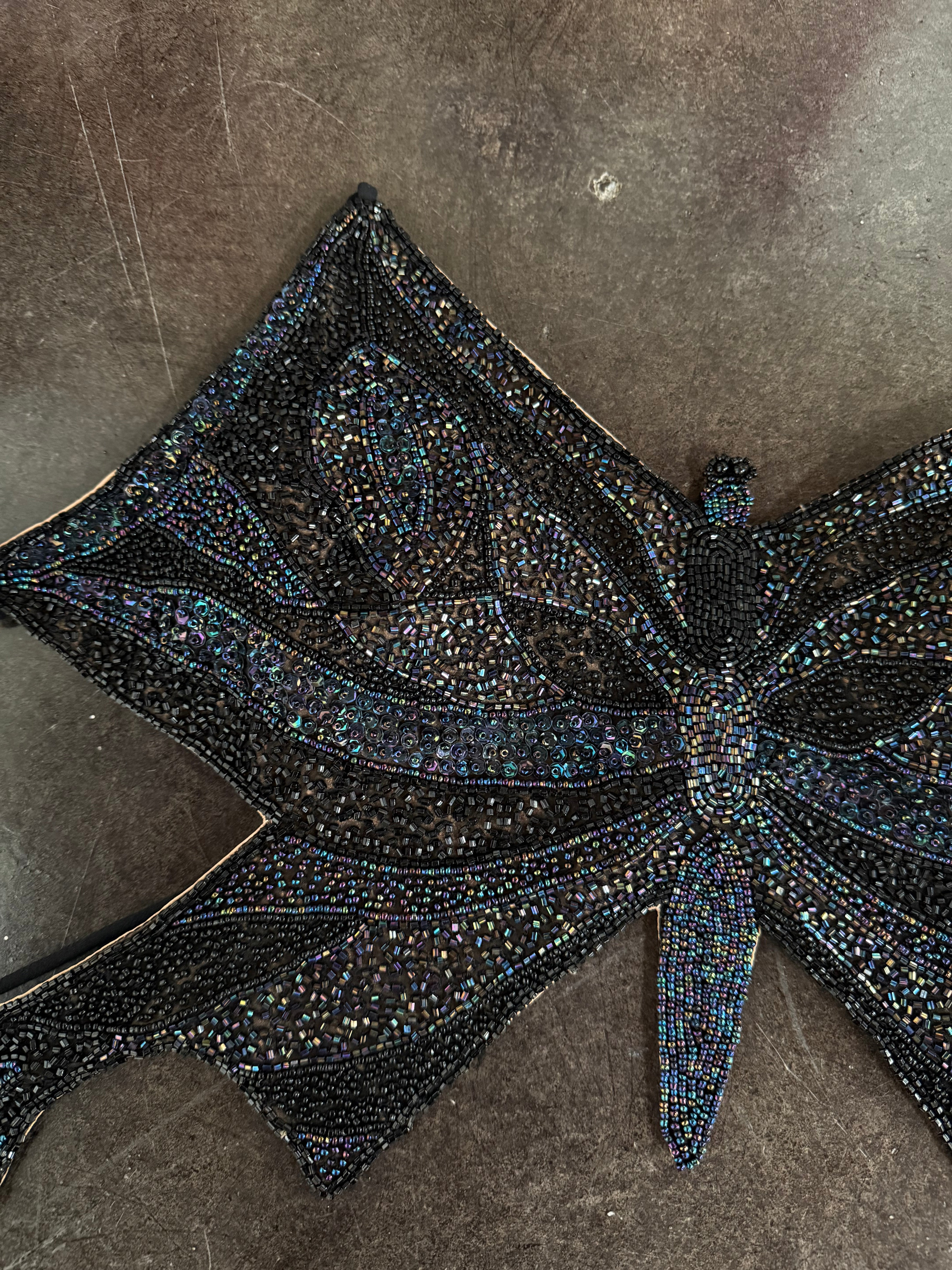 beaded butterfly top