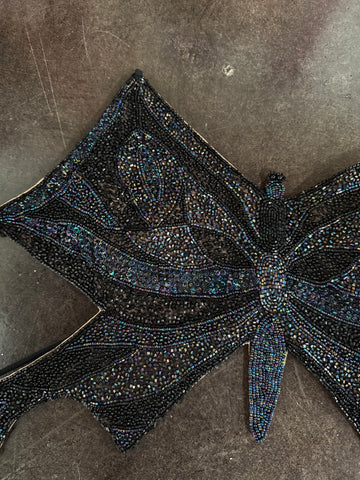 beaded butterfly top